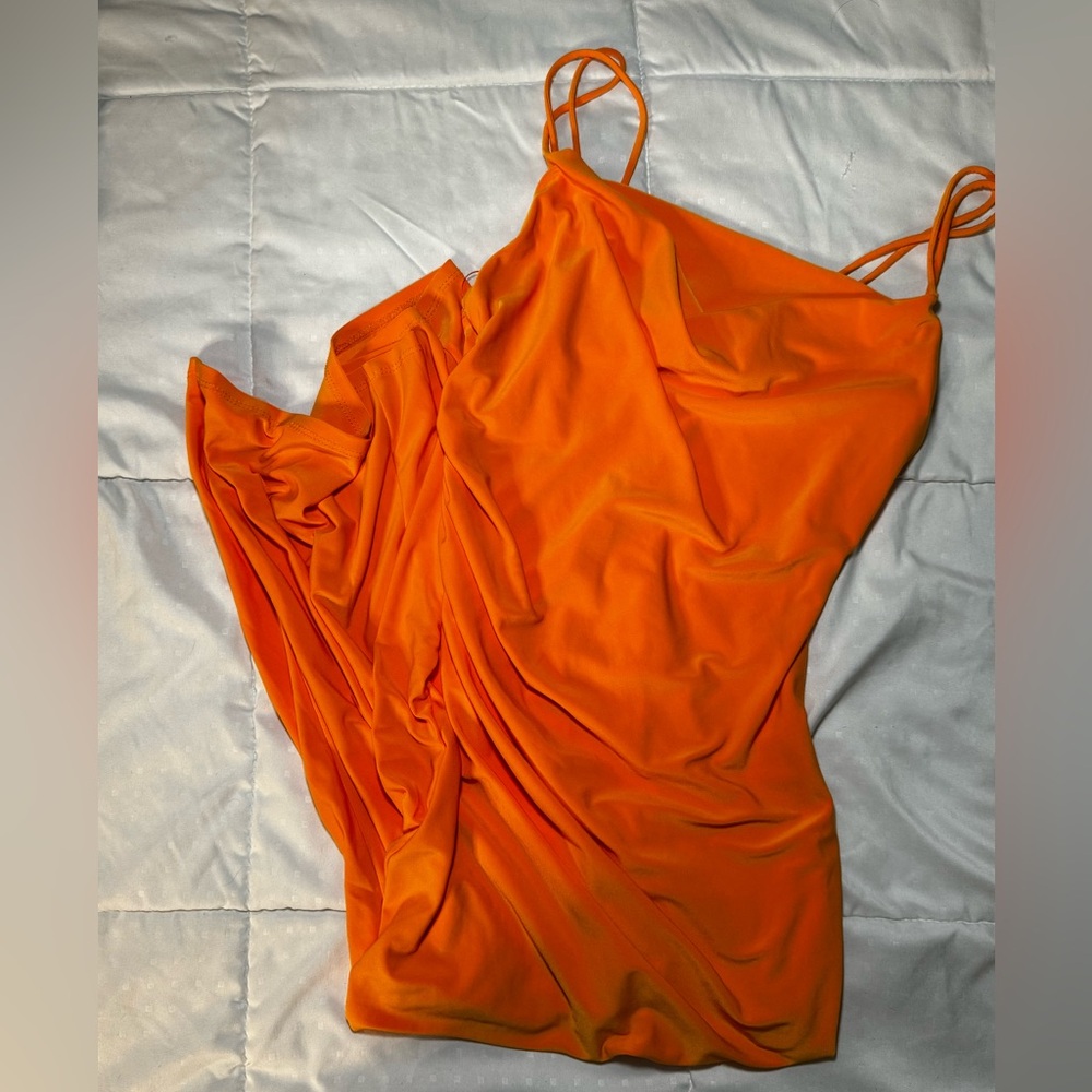 ZARA ORANGE TANK DRESS ; BRAND NEW!!